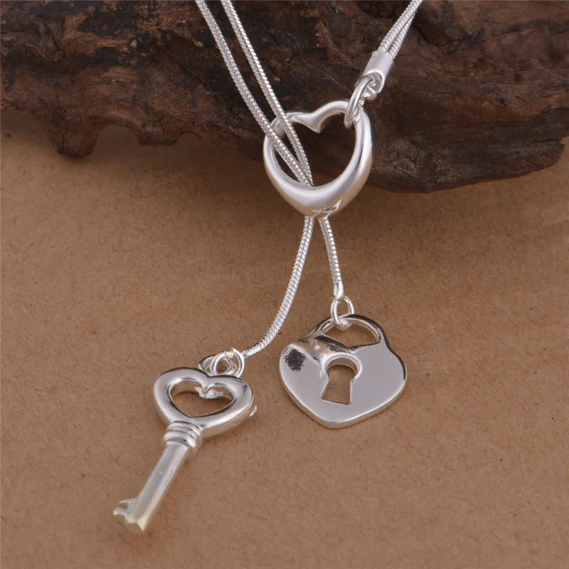 heart key Necklace
