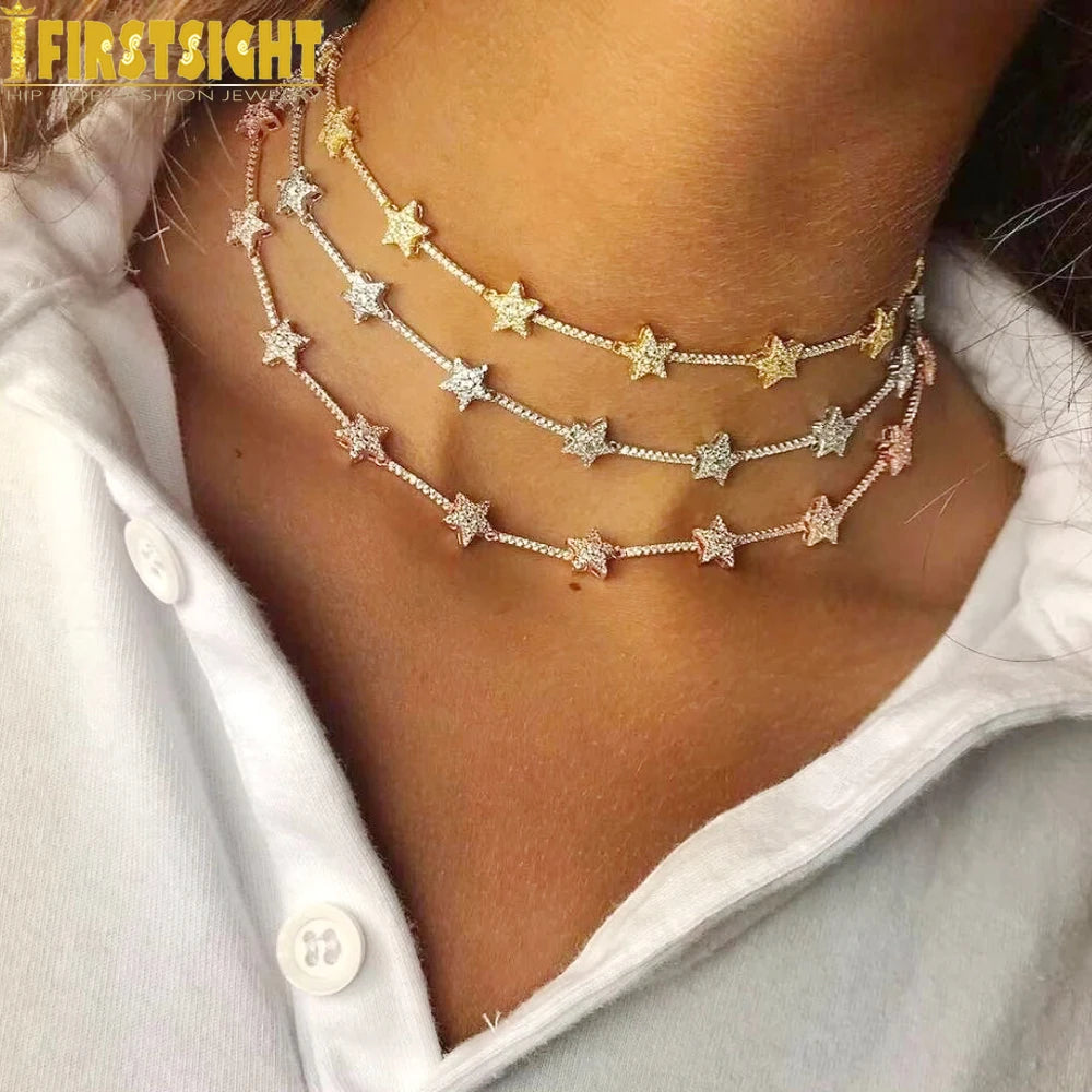 Iced Out Star Necklace