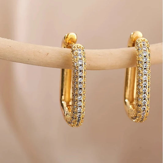Rectangle Hoop Earrings