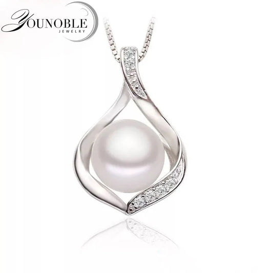 925 Sterling Silver Pearl necklace