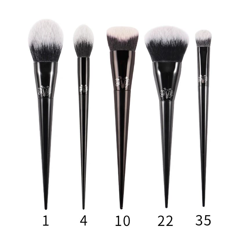 Kat Von D Makeup Brush Set & Kit Foundation Blush Highlight Concealer Powder Sculpting Eyeshadow Brush KVD Brand Makeup Brush