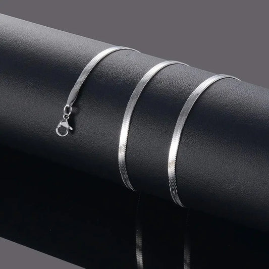 Silver Flat Necklace