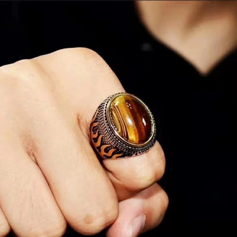 Tiger Eye Ring for men