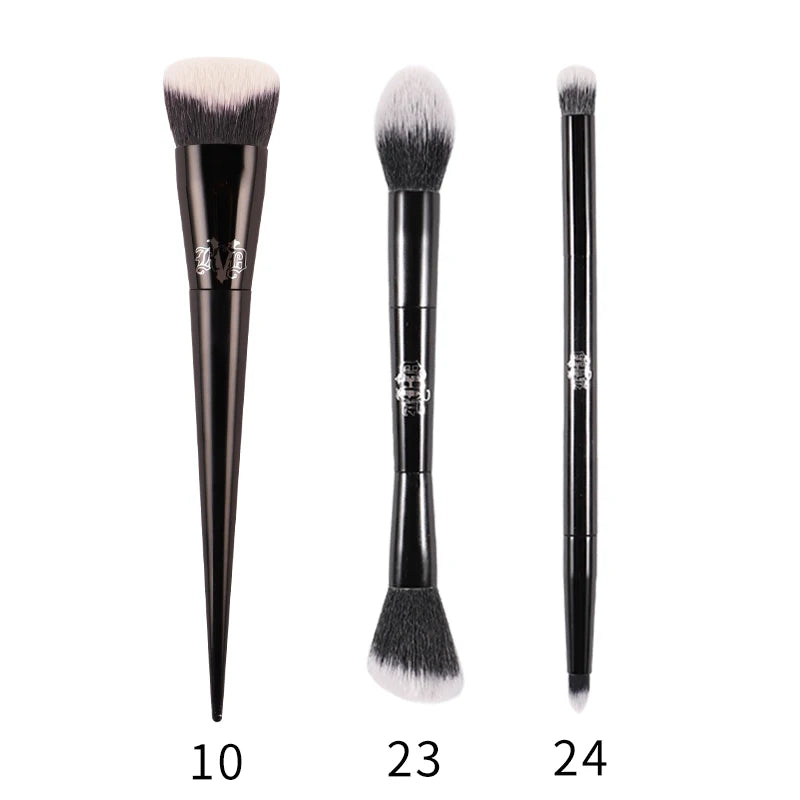 Kat Von D Makeup Brush Set & Kit Foundation Blush Highlight Concealer Powder Sculpting Eyeshadow Brush KVD Brand Makeup Brush