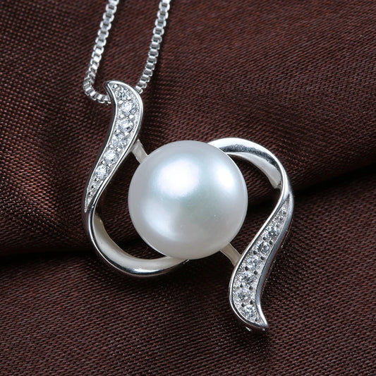 Pearl Bread Round Necklace