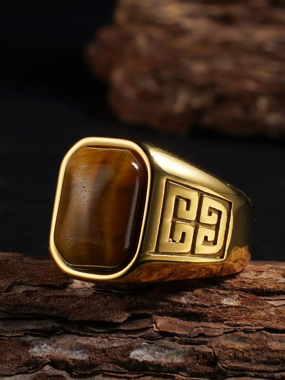 Men's Vintage Stainless Steel Ring