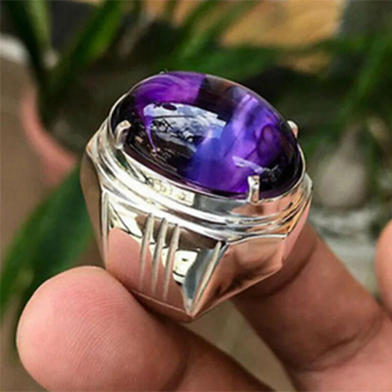 Alloy ring retro men's punk ring