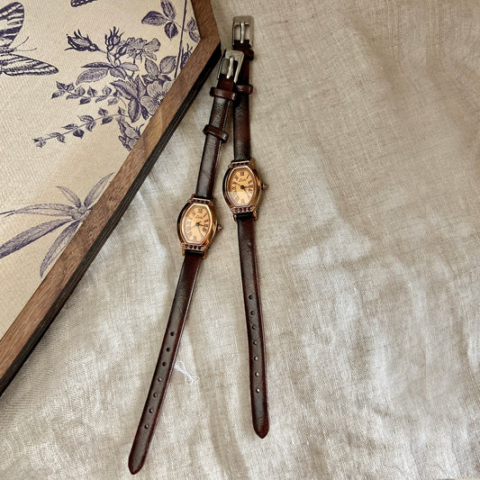 Vintage Coffee Brown Watch