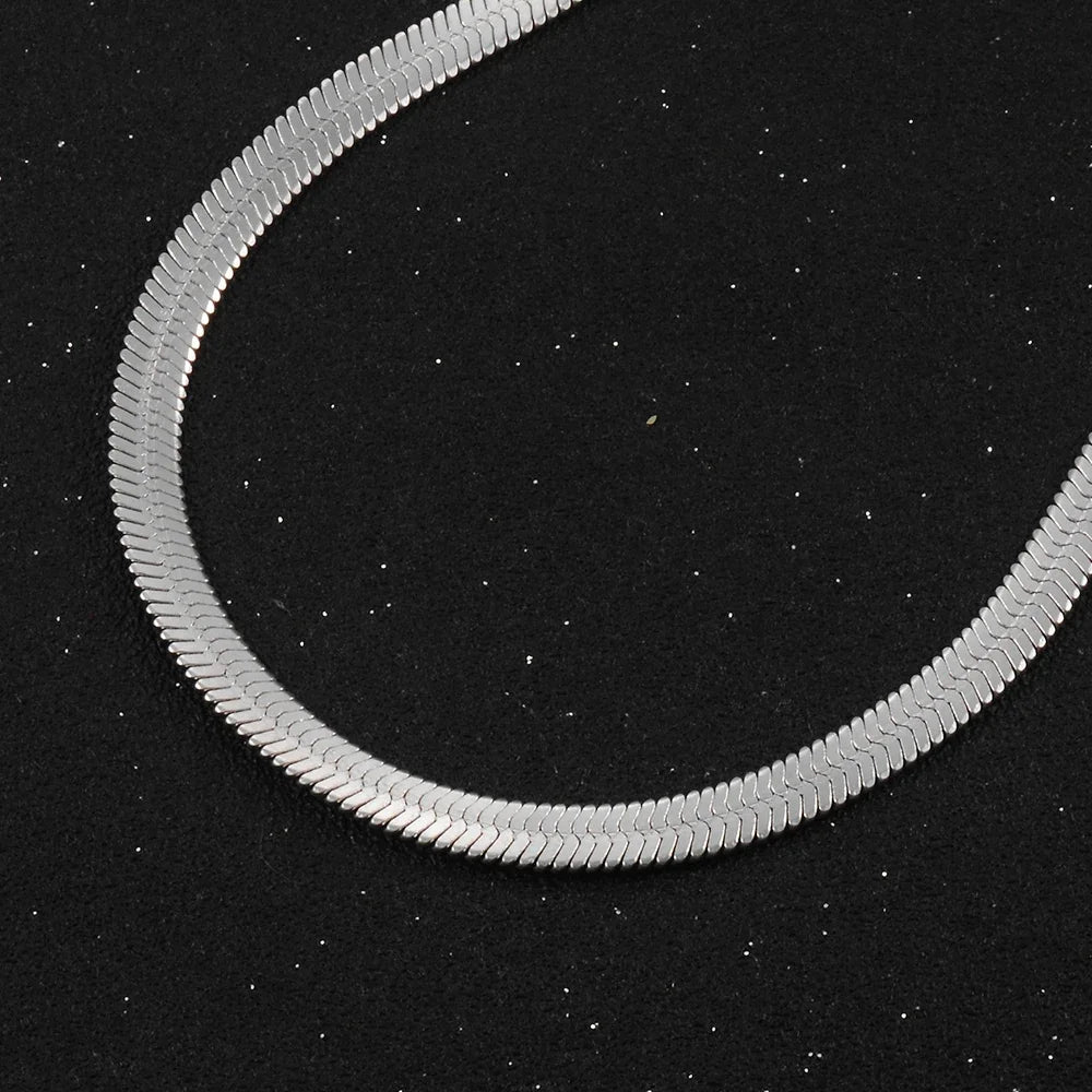 Silver Flat Necklace