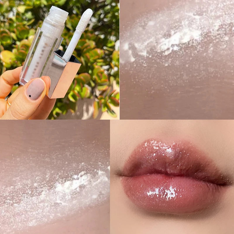 Gloss Bomb Non-Sticky Moisturizing Lip Gloss Plumping and Long-Lasting Glitter Liquid Lipstick