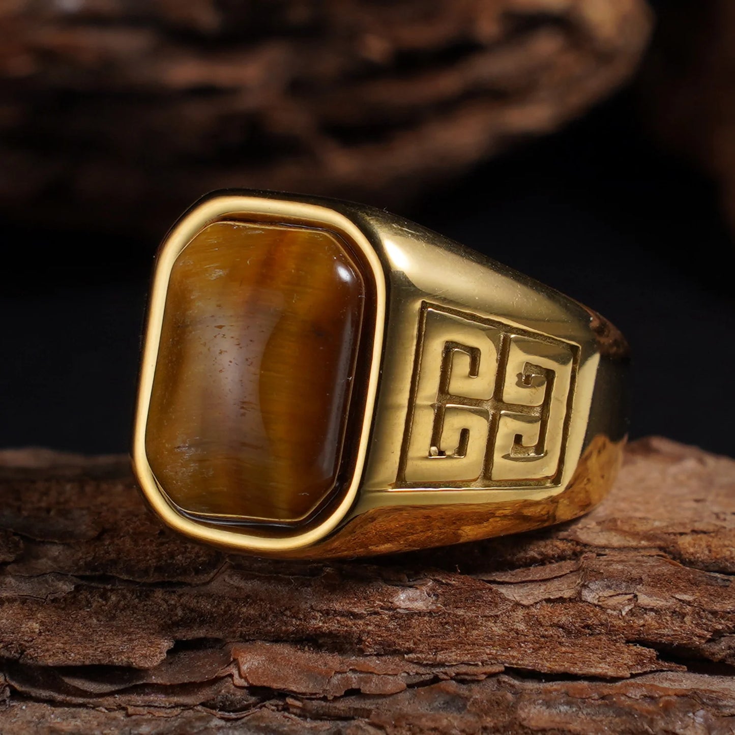 Men's Vintage Stainless Steel Ring