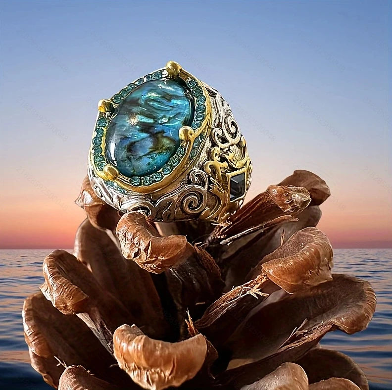 Alloy ring retro men's punk ring