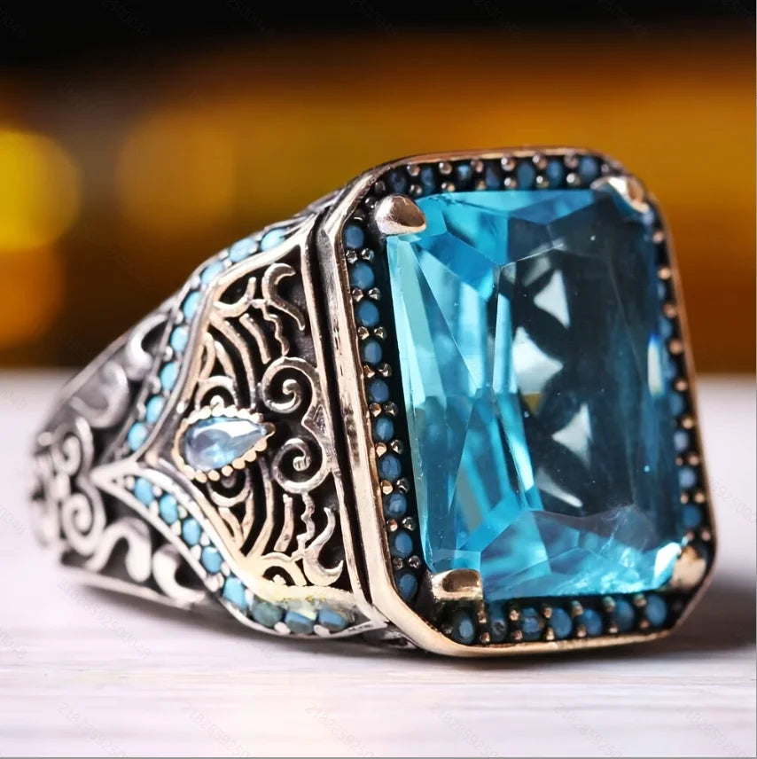 Alloy ring retro men's punk ring