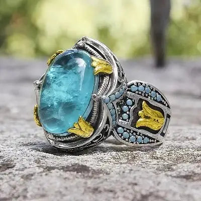 Alloy ring retro men's punk ring