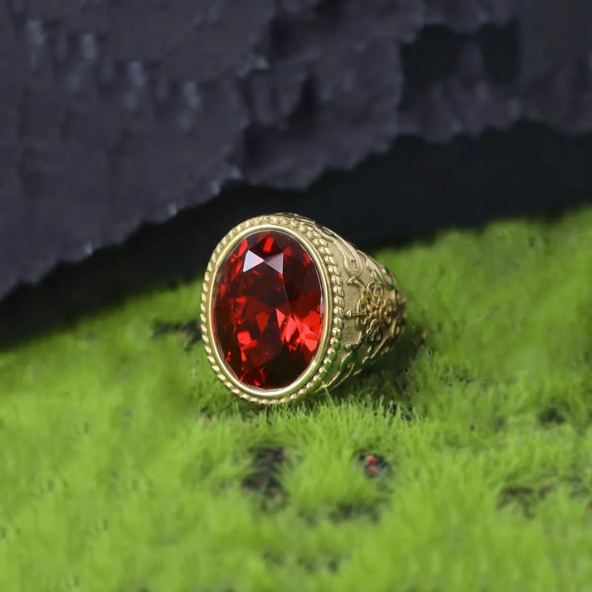 Alloy ring retro men's punk ring