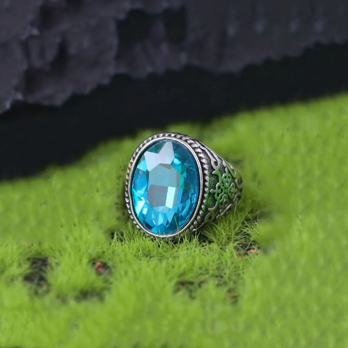 Alloy ring retro men's punk ring