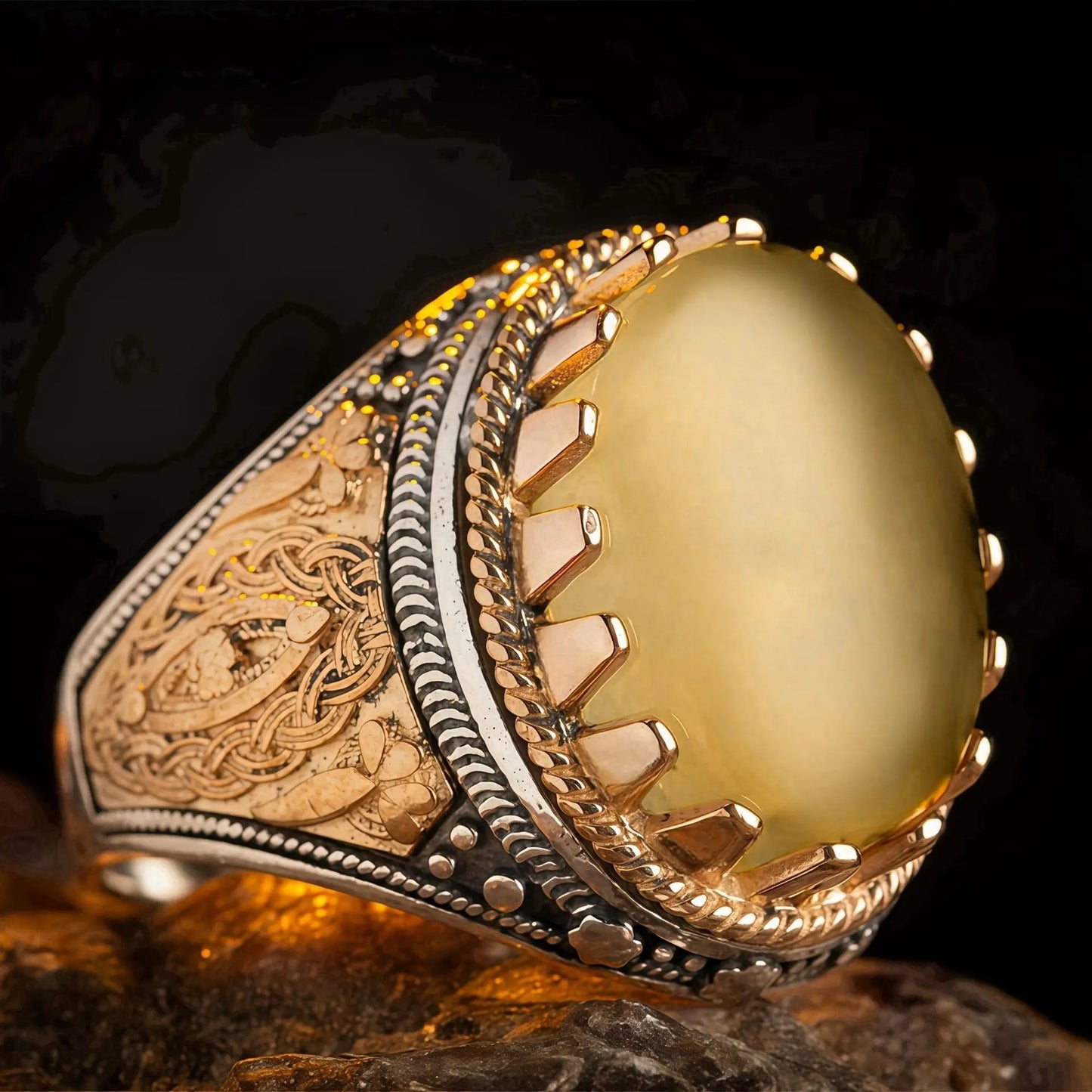 Alloy ring retro men's punk ring