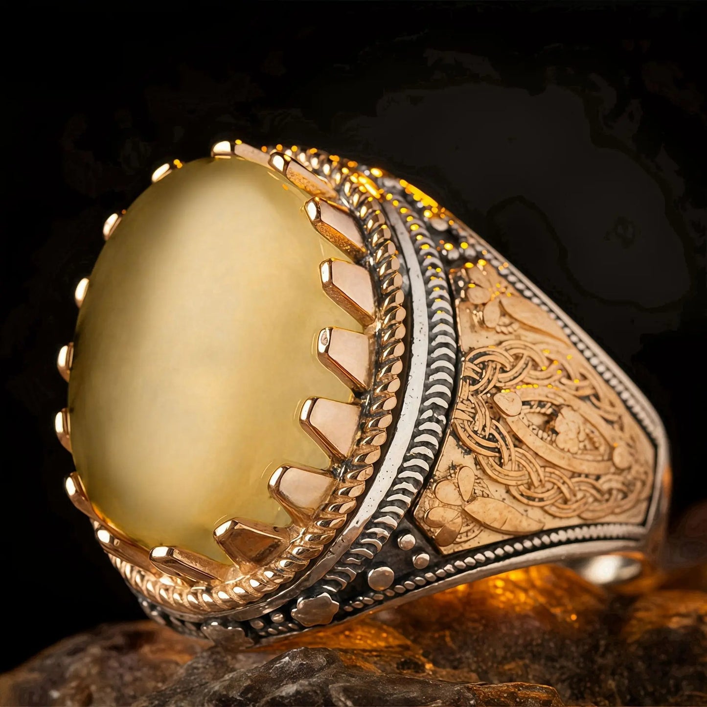 Alloy ring retro men's punk ring