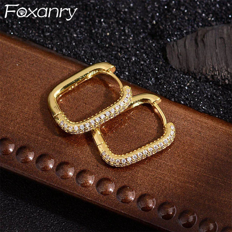 Rectangle Hoop Earrings