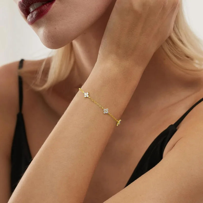 Four-leaf Flower Bracelet