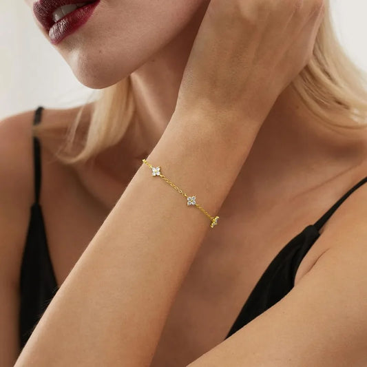 Four-leaf Flower Bracelet