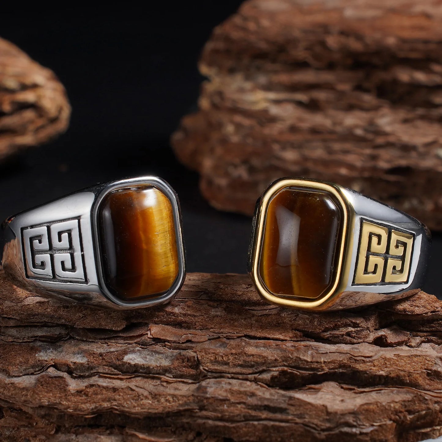 Men's Vintage Stainless Steel Ring