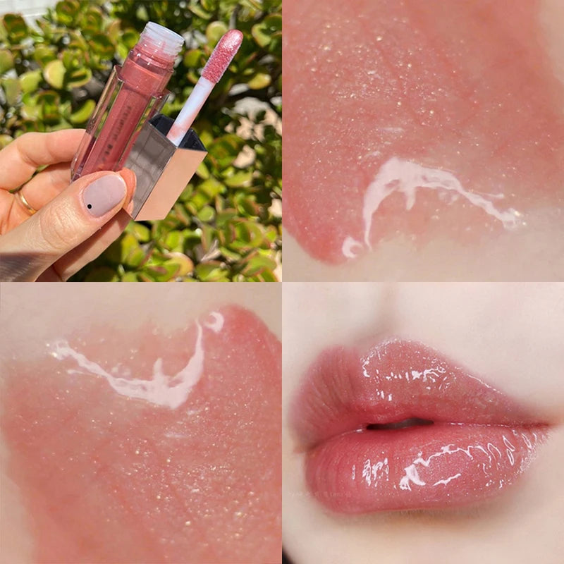 Gloss Bomb Non-Sticky Moisturizing Lip Gloss Plumping and Long-Lasting Glitter Liquid Lipstick