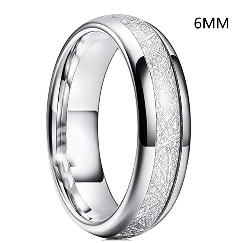 4/6/8mm Stainless Steel Wedding Ring for men