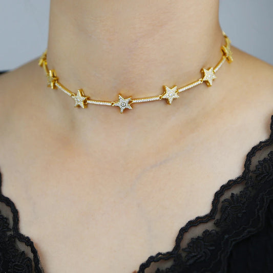 Iced Out Star Necklace